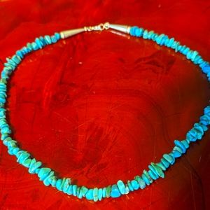 Navajo Genuine Turquoise Nuggets & Sterling Silver